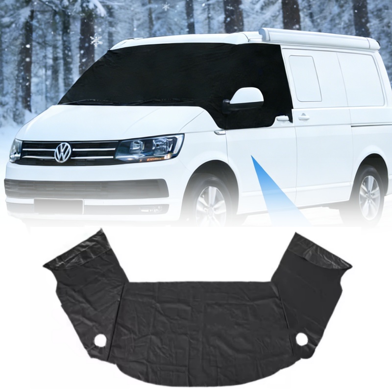 Screen Protectors - VWトランスポーターT5/T6用フロントガラスカバー、雪霜防止プロテクター、600Dオックスフォードブラックアウトブラインド、サンシェードウィンドウスクリーンカバー