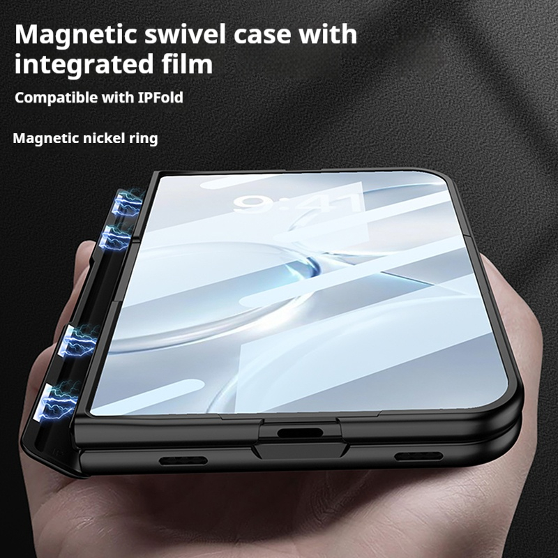 折りたたみ式のヒンジを保護する磁石付きのスマートフォンケース - Screen Protectors のレビューと価格