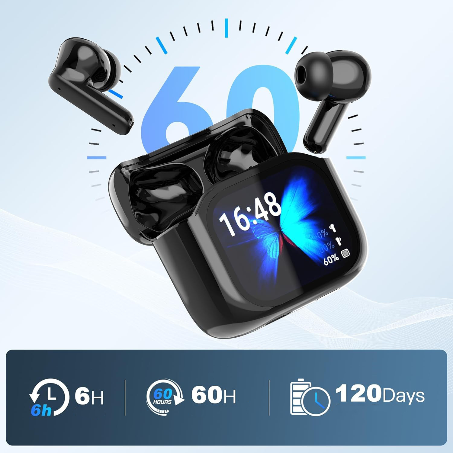 スマートAI翻訳機能付きBluetoothイヤホン LCDデ - Earphones のレビューと価格