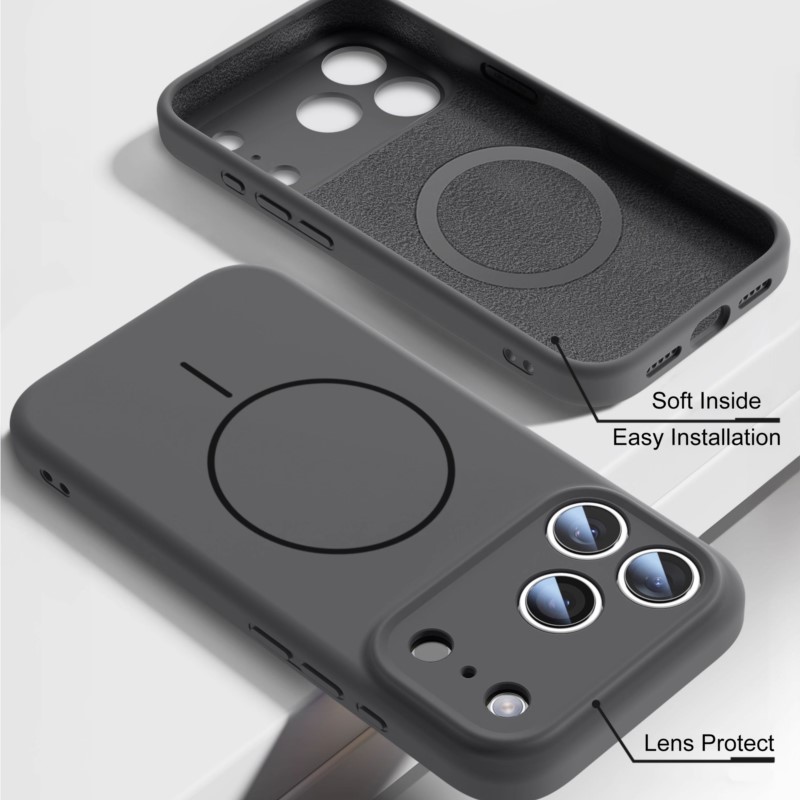 iPhone 18 17 Air 16 Pro 15 14  - Liquid Silicone Magnetic Phone Case のレビューと価格