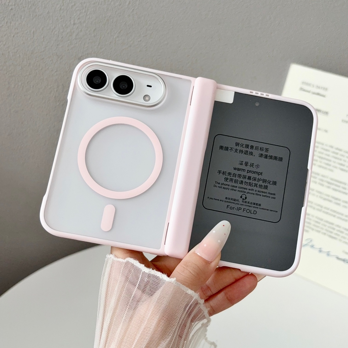 iPhone Duo用、透明磁石内蔵の画面保護フィルム付きス - Screen Protectors のレビューと価格