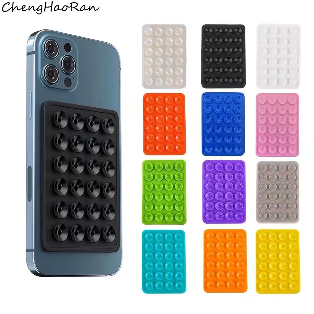 シリコン吸盤式スマホホルダー 正方形 滑り止め背面ステッカー - Phone Cases のレビューと価格