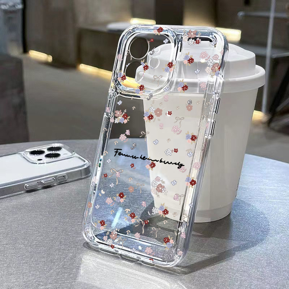 ミニフラワーフォンケース iPhone 17 Pro Max - Clear Shockproof Bumper Case のレビューと価格