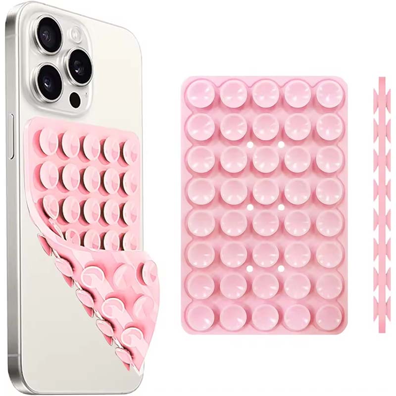 強力な両面ノーハンドグリップ付きシリコン吸盤式スマホスタンド - Phone Cases のレビューと価格