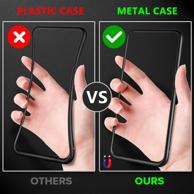 iPhone 17、16、15、14、13、12、XR、11 - Anti Spy Privacy Glass Case のレビューと価格